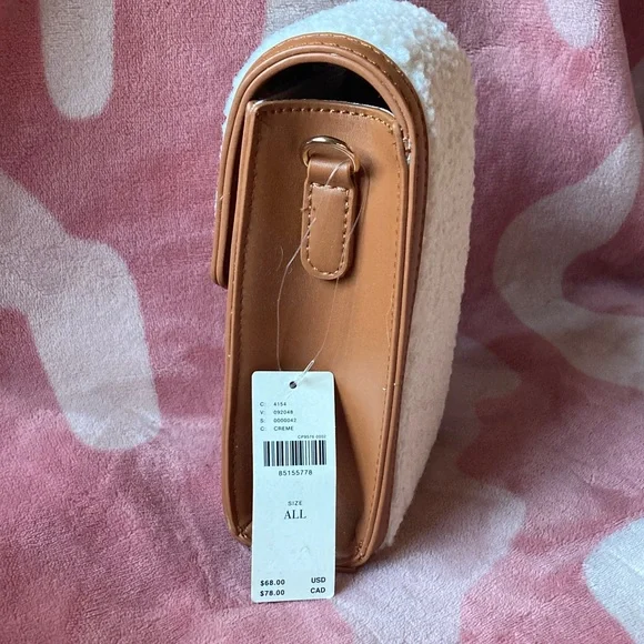 Anthropologie Cream and Tan Crossbody Bag - Picture 5 of 11